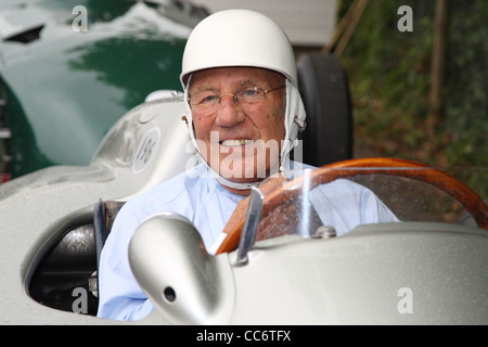 Sir Stirling Moss OBE, ancien pilote automobile 'le plus grand pilote de ne jamais gagner le championnat du monde" Banque D'Images