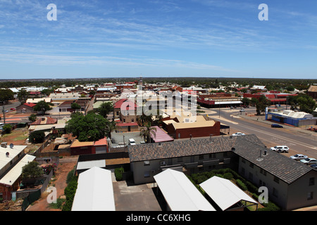 À la recherche sur les toits de Kalgoorlie en Australie occidentale, en Australie. Banque D'Images