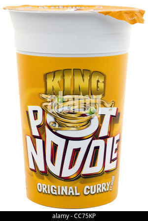 King Pot Noodle saveur curry original Banque D'Images