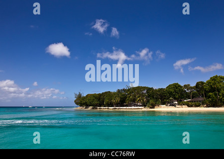 La Côte de Platine, St James, West Coast, la Barbade, la plage, Caraïbes, Antilles Banque D'Images