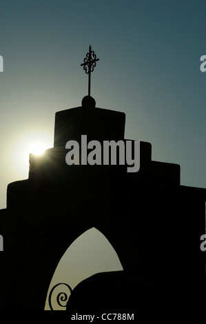 Mission San Xavier del Bac a été fondée par le père Eusebio Kino en 1692 dans ce qui est aujourd'hui Tucson, Arizona, USA. Banque D'Images