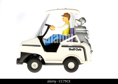 Chariot de golf, jouet pour enfants, contrôle à distance, grâce à des batteries. Souvenirs de golf. Banque D'Images