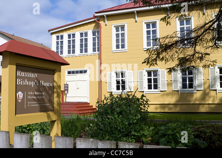 Fédération de Bishop's House, le parc historique national de Sitka, Alaska USA Banque D'Images