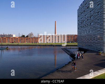 Fabrica Campos, une ancienne usine de céramique du 19e siècle à Aveiro, Portugal, centre culturel tourné Banque D'Images