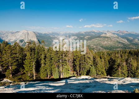 Vue panoramique de sentinel dome, Yosemite National Park, California, USA Banque D'Images