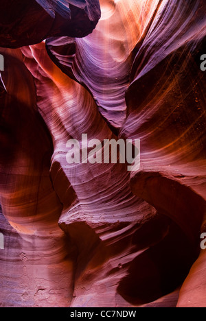 Les patrons de grès dans la région de Antelope Canyon, Page, Arizona, USA Banque D'Images