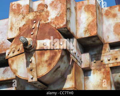 Ancienne chaudière rouillée Banque D'Images