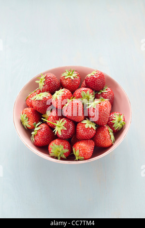 Bol de fraises Banque D'Images