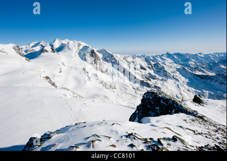 Gamme de montagne Monte Rosa Cobba di Rollin, Zermatt, Suisse Banque D'Images