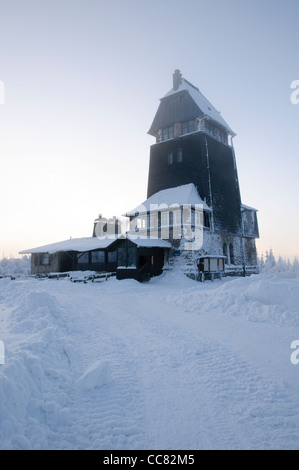 Hanskuehnenburg inn sur l'Acker, la plus longue chaîne de montagnes dans la partie supérieure de la résine, Parc National de Harz, Basse-Saxe, Allemagne Banque D'Images