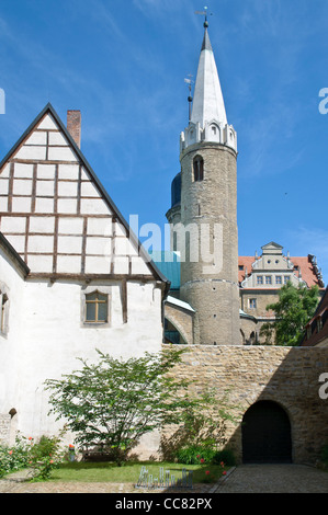 Château dans la cathédrale de mersebourg, district de Merseburg, Saxe-Anhalt, Allemagne, Europe Banque D'Images