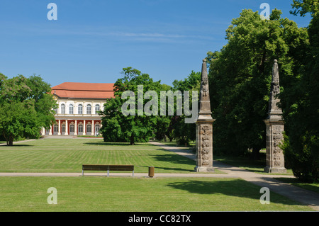 Salon de jardin du château, jardin du château, l'orangerie, Merseburg, Saxe-Anhalt, Allemagne, Europe Banque D'Images