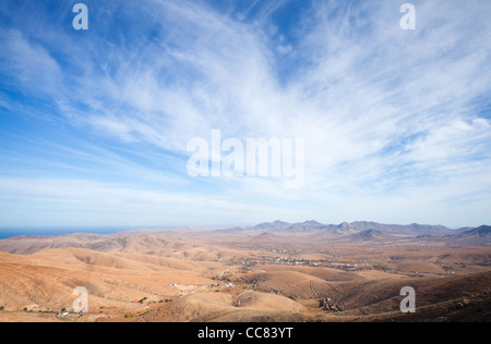 Fuerteventura, îles canaries, vue du mirador de Guise y ayose Banque D'Images