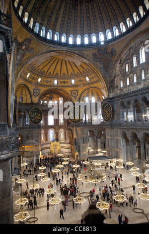 Intérieur Sainte-sophie, Istanbul Banque D'Images