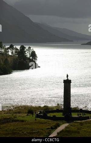 Glenfinnan Monument Loch Shiel région des Highlands en Écosse Banque D'Images