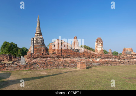 Wat Phra Mahathat, Ayutthaya, Thaïlande Banque D'Images