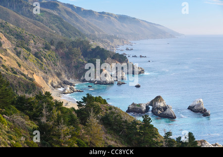 Big Sur la côte centrale, près de Monterey, Californie Banque D'Images