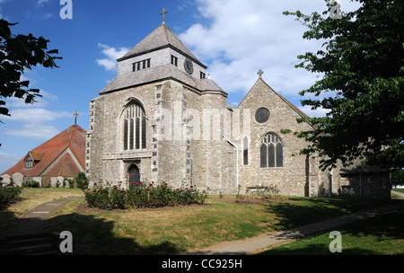 L'église abbatiale de Sainte Marie la Vierge et de St, Sexburgha à Minster-sur-Mer, Kent, Angleterre