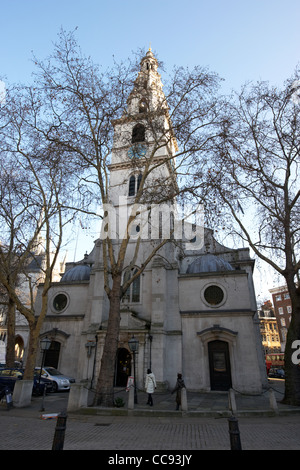 St Clement danes church on the strand London England uk united kingdom Banque D'Images