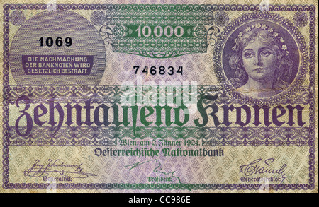 Certificat d'actions allemandes vintage Banque D'Images