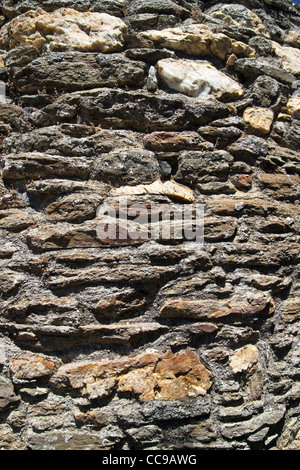 Vue d'un mur d'âge sur l'île de Naxos, Grèce. Banque D'Images