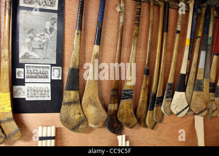 Dans hurleys historique hurley bouilloire Albert Randall's hurling museum Banque D'Images