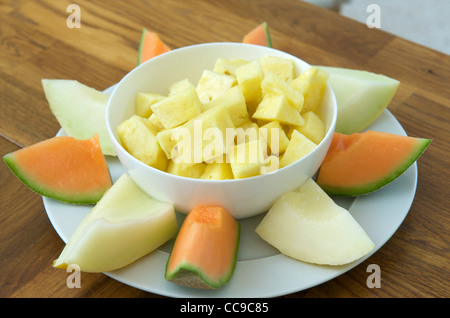 Salade de fruits frais Banque D'Images