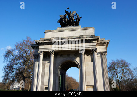 Wellington Arch London England uk united kingdom Banque D'Images