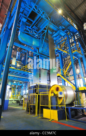 Faire de l'acier des bobines de zinc Banque D'Images