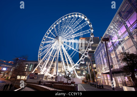 La roue de Manchester en grande roue public Exchange Square. Banque D'Images