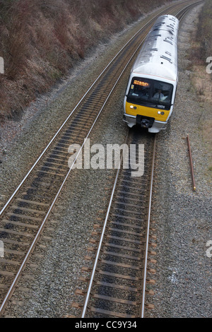 Une vue générale d'un Chiltern Railways train près de Wendover, Buckinghamshire Banque D'Images