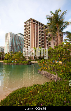 Hilton Hawaiian Village, Waikiki, Honolulu, Hawaï. Banque D'Images