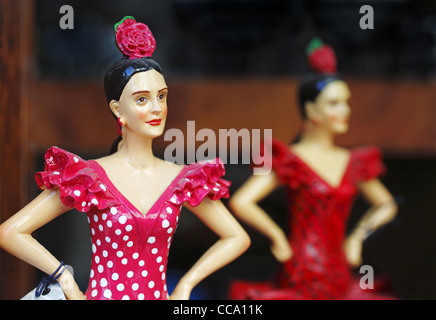 Danseurs de flamenco espagnol poupées, Espagne Banque D'Images