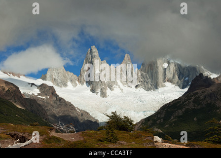 Jours de marche jusqu'au point de vue du mont Fitz Roy. Banque D'Images