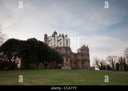 Wollaton Hall, Nottingham, Angleterre. Utilisé comme emplacement pour Wayne Manor dans le film Batman The Dark Knight Rises Banque D'Images