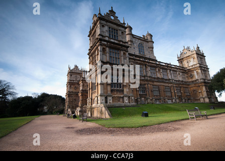 Wollaton Hall, Nottingham, Angleterre. Utilisé comme emplacement pour Wayne Manor dans le film Batman The Dark Knight Rises Banque D'Images