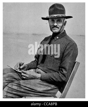 1917 Commandant en chef des forces américaines en Europe, le général John Joseph Black Jack Pershing Expeditionary Forces Banque D'Images