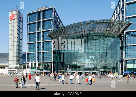 La gare centrale de Berlin. Banque D'Images