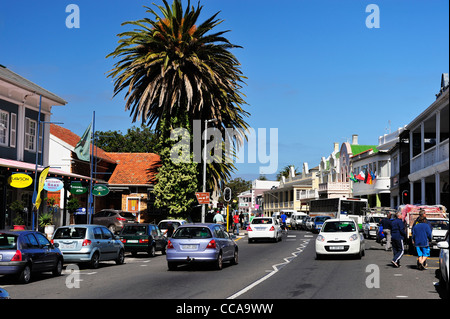 Rue principale de Simon's Town sur la péninsule du Cap, Western Cape, Afrique du Sud Banque D'Images