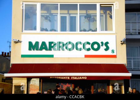 Restaurant traditionnel italien Marrocco's sur Hove front de mer. UK Banque D'Images