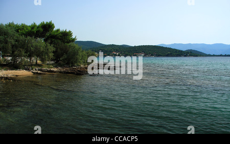 Luka cove dans Mirce près de Lovište, péninsule de Peljesac, Croatie Banque D'Images