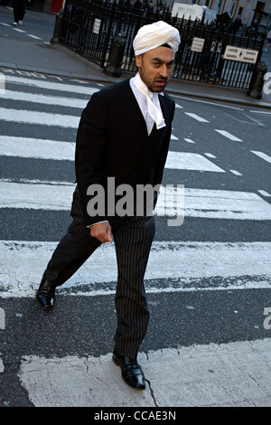 Avocat sikh Royal Courts of Justice Londres Banque D'Images