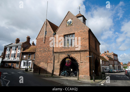 Watlington et marché couvert dans le centre de Watlington, Oxfordshire. Watlington, est réputée pour être la plus petite ville d'Angleterre Banque D'Images