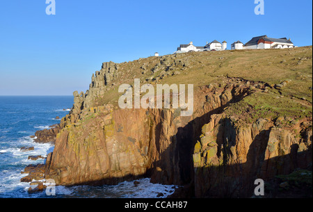 L'hôtel de la falaise à Lands End en Cornouailles, Royaume-Uni Banque D'Images