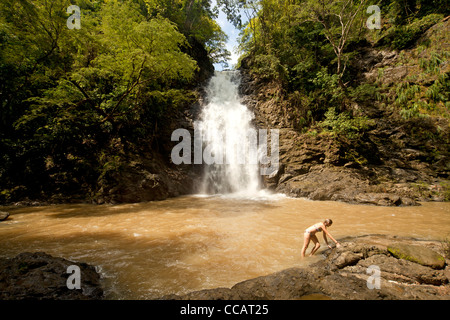 Cascade de Montezuma, Montezuma, Péninsule de Nicoya, Costa Rica, Amérique Centrale Banque D'Images