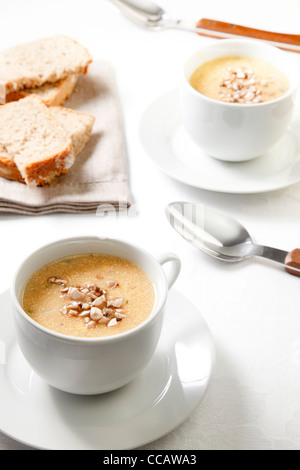 Soupe aux champignons Banque D'Images