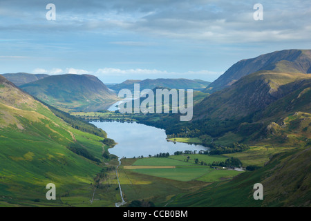 Buttermere et Crummock Water. Parc National de Lake District. La région de Cumbria. L'Angleterre. UK. Banque D'Images