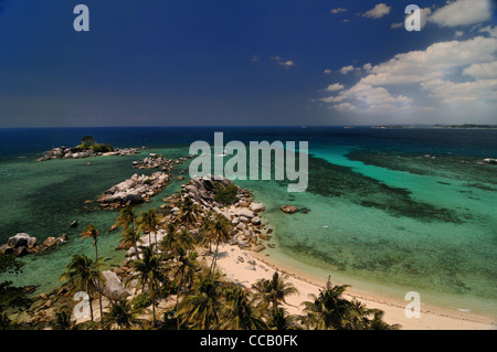 Vue du phare de l'île de Lengkuas Banque D'Images