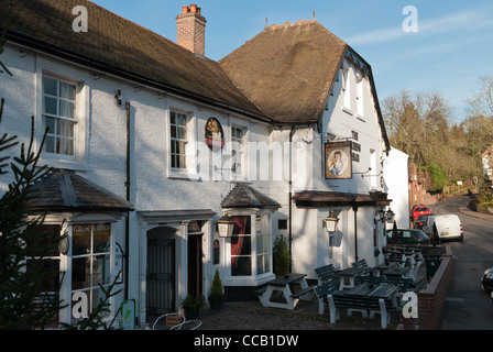 Queen's Head public house dans le village de Wolverley worcestershire Banque D'Images