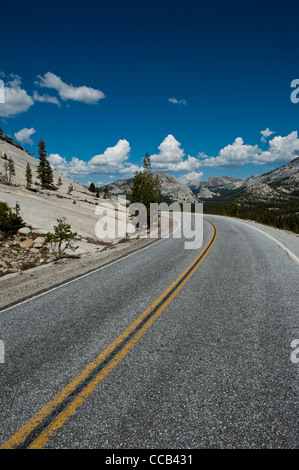 Tioga Pass. Le Parc National Yosemite. La Californie. USA Banque D'Images